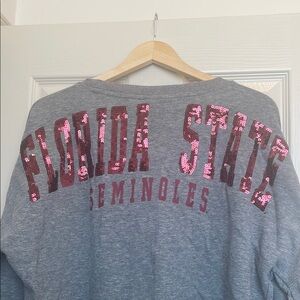 NWT FSU Florida State Seminoles Long Sleeve Shirt with Logo Noles Sz L